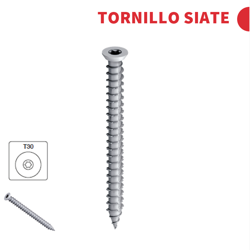 Onduline® Accesorios ONDUTHERM BASIC: Tornillo SIATE 15 cm + Arandela
